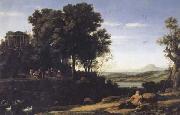 Claude Lorrain Landscape with Apollo and the Muses (mk17) oil